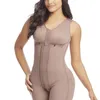 Shapewear Body Shaper Fult Bodyuitノースリーブコルセットトップセクシーな長手Fajas Reductorasウエストトレーナースキムズキムカーダシアン220125