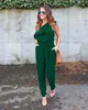 Kobiety Jumpsuits Women's Rompers 2022 Nieregularne potargane paski szyfonowe kombinezon odzież swobodne seksowne eleganckie solidne letnie vestidos