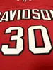 Schip van ons Stephen Curry # 30 Davidson Wildcats College Basketball Jersey Stitched White Red Size S-3XL Topkwaliteit