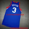 100% Cousu Allen Iverson Jersey Mesh Hommes Femmes Youth Throwbacks jersey XS-5XL 6XL