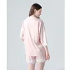 Damen-Nachtwäsche IIZZINI 2021 Sommer-Pyjamas weibliche dünne Eisseide süße reine Farbnähte vertragliche Shorts Freizeitanzug