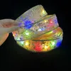 Jul LED -lampor Bronzing Double Ribbon String Light Xmas Ornament Party Tree Decoration Pendant XXA157666088