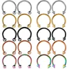 New Cool Horseshoe Stud Jewelry Anti-allergic 316 Stainless Steel Perforation Nose Rings For Men Women