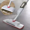 Cleanhome 3 en 1 balayeuse à main et vadrouille plate en microfibre avec tampons, réservoir d'eau pour le nettoyage des sols en bois dur 210805