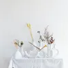 Nordic ins 세라믹 꽃병 홈 장식품 흰색 채식 크리 에이 티브 세라믹 꽃 냄비 화병 홈 장식 공예 선물 2076 v2