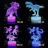 3D-Nachtlampe, Dinosaurier-Lichter, Zimmer-Schreibtisch-Setup, Beleuchtung, Dekor auf dem Tisch, 3D-Basislicht für Kinder, Nachttisch-Geschenk mit Fernbedienung