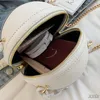 여성 농구 라운드 PU 가죽 핸드백 체인 어깨 메신저 크로스 바디 가방 Satchel Tote Purse