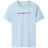 T-shirt da uomo estiva Riinr Lettere Colorblock Stampa Girocollo Tinta unita T-shirt di grandi dimensioni Uomo S-6XL 210629