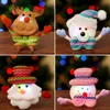 Party Decoration Glowing Broche Christmas Cartoon Glow Santa Snowman Adult Children's Decor kleding Toebehoren