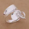 Cluster Ringen AR275 Sterling Ring, Mode-sieraden, Hart Opknoping/anoajeva Aoiajfpa Zilver Kleur