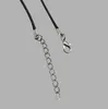 Cordon en cuir PU noir de 3mm, corde pour bijoux, fermoir à homard, pour bricolage, pendentif artisanal, collier, bijoux, 20, 22, 24 pouces, 2021