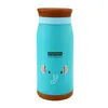 Moda Cartoon Animals Thermos Butelka Dzieci Student Cute Thermo Kubek Ze Stali Nierdzewnej Puchar Belly Thermocup 210615