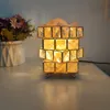 vierkante kristallen lampen