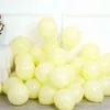 76 pcs Pastel Macaron Jaune Blanc Ballon Guirlande Arche De Mariage Baby Shower Fête D'anniversaire Toile De Fond Bande Mur Global Décorations 211216