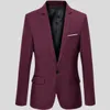 Men's One Button Formal Suit Blazer Coat Jacket Casual Slim Fit Business Wedding Party New Stylish Tops Plus size 4XL 5XL