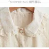 Höst Mode Style Doll Collar Fairy Chiffon Blouse Women Ladies Shirt Långärmad Kontor Kvinnor Kläder Blusas 10351 210528