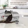 Storage Airtight Stainless Steel Canister Vault Coffee Bean Container with CO2 Valve to Keep Beans Fresh