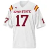 NCAA IOWA State CyclonesカレッジフットボールジャージーSean Shaw Jr. Jersey Re-Al Mitchell Allen Lazard Breece Hall Kyle Kemple Jerseysカスタムステッチジャージーシャツ