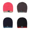 Wireless Bluetooth Fish Pattern Knitted Velvet Winter Warm Headset Cap Music Hat Cycling Caps & Masks