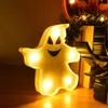 2PCS Halloween Ghost Witch Led Night Light Skeleton Ściana Reflektor Bateria Zasilanie Lampa wakacyjna Prezent Home Bar Halloweenday Retro Lighting Decor D3.0