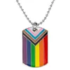 Regenbogen-Halskette, LGBT-Abzeichen, stolze Anstecknadel, Gay Pride, bisexuelle Regenbogen-Abzeichen, Pins, Brosche