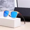 Designer Sunglasses Brand UV400 Eyewear Metal Gold Frame Sun Glasses Men Women Mirror Sunglasses Glass Lens With Box