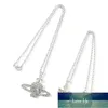 Croix crâne Saturne collier cristal Rheinstone pendentif gothique mort planète bijoux Hip Hop Punk femme homme accessoires cadeau prix usine conception experte qualité