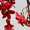 Miiseason 150 cm 4 forchette Seta Naturale Fiore di Ciliegio Per Decorazioni di Nozze Ciliegi Fai da Te Artificiale Chlorophytum Orchidee Fiori