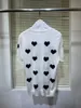 Dames T-shirt Losse Brei Tees 2022 Dames Runway Fashion Wool Blended Summer Print White Streetwear Tops