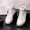 2022 Nyaste vita män Casual Shoes Hip Hop Platform Sneakers Sportskor Chaussure Homme