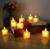 LED larme goutte thé lumières fête décoration sans flamme bougies votives à piles veilleuse blanc chaud jaune scintillement
