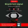 2 in 1 oplaadbare achterfiets led licht remfiets achterlamp Draadloze afstandsbediening Fietsen Achterlicht met draai-indicator auto