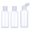 5ml 10ml 20ml 30ml 50ml 60ml 80ml 100ml Plastic Empty Bottle With Flip Cap Travel Containers Refillable Toiletry Bottles for Shampoo Lotion Package