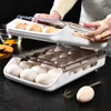 Egg Holder for Refrigerator Can Storage 21 Eggs Plastic Container Tray Fridge Organizer Tools For Household Hotel RRA10885
