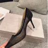 Pumps Luxurys Designers Shoes women high heels quality designer party wedding bride ladies sandals fashionable sexy dress pointed leather rivets sequins with box