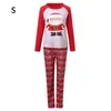 Kerstdecoraties Pyjama's Pak katoen Santa Print Plaid broek Parentchild Pakken ouders en kinderen babyservice3144638