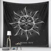 Tapisseries soleil lune tapisserie décoration de la maison Mandala mur tissu tapis de Yoga scène Hippie feuille canapé couverture