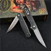 Boker Plus Flipper 나이프 3.4 "M390 새틴 블레이드, 탄소 섬유 야외 사냥 캠핑 생존 나이프 EDC 도구