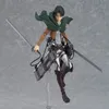 Japanese Anime Attack on Titan Figma 213 Levi 203 Mikasa 207 Eren PVC Action Figure Model Collectible Toy Doll Gifts Q07225508349
