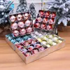 9 sztuk bombki ozdoby choinkowe ozdoby piłka Xmas wiszące wisiorki choinkowe dekoracje domowe na przyjęcie 2022 noworoczny prezent Noel Navidad
