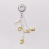 925 Серебряные ювелирные украшения набор для изготовления любви Строка Diy Charms Pandora Мужские браслеты золотые годовщины подарки для женщин пары из цепного колье с бусин