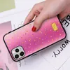 Luxo Glitter Crystal Rhinestone Gradient Color Cotes para iPhone 12 11 Pro Max 12mini 12PRO x XSMAX XR 8 7 6 6 PLUS Silicone Diamond Cover