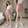 FTLZZ taille haute femmes Mini jupe plissée décontracté printemps été femme Singel bouton court s Ins dames noir rose 210619