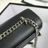 Diseñador: bolsos de mujer, bolso de cuero de alta calidad, bolsos de hombro cruzados con cadena de oro y plata para mujer