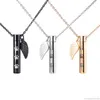 Pendant Necklaces Stainless Steel Cylinder Cremation Urn Necklace For Ashes Memorial Keepsake With Sealing Rubber Ring Jy12 21 Dro5459414