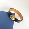 Luxe sieraden vrouwelijke lederen designerarmband met gouden hart merklogo op een high-end elegante modearmband vakantiecadeau 1293I