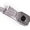 Jade Angel Sterling Luxury Vintage Watch 925 Silver Armband med Marcasite Smycken för kvinnor