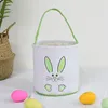 Konijn Gezichtsontwerp Pasen Mand Feestelijke Konijntjes Oor Emmer Mooie Easters Candy Gift Hand Basden Festival Party Tote Bag