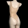 Calzini da uomo Senza maniche con spalline in rete Body trasparente Body trasparente Collant da uomo sexy Collant con guaina per pene lucido Hosie199V