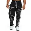 Nowe spodnie joggingowe męskie bawełna miękkie bodybuilding joggers spodniechy harem długi spodnie fitness sport treningowy spodnie y0927